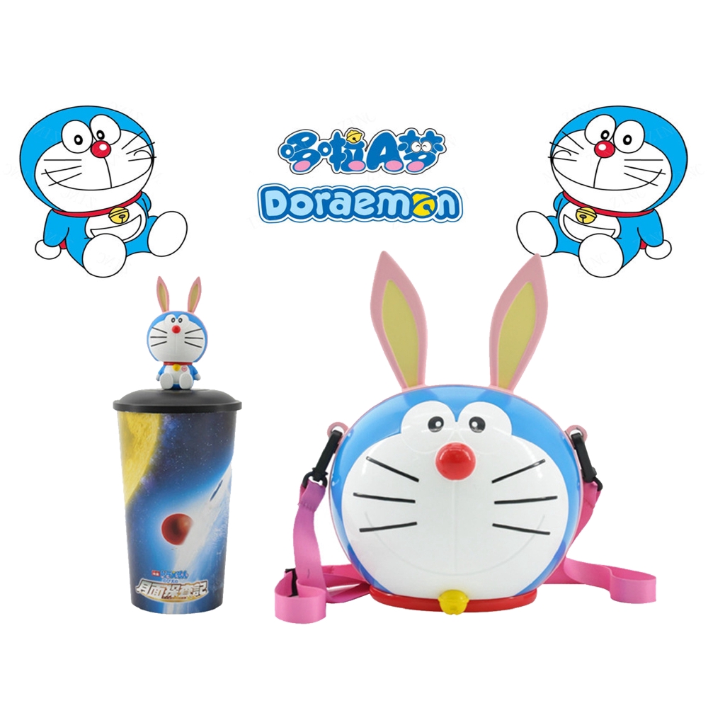 Doraemon Rabbit Backpack Bucket Shaking Head Cup 2019 Doraemon Movie