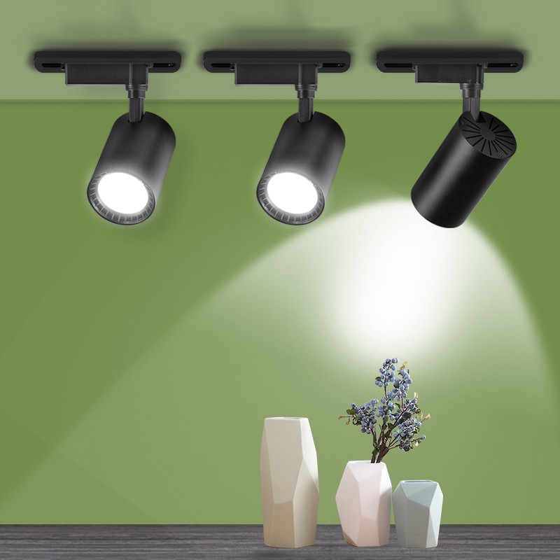 Whole Set 3 Lamps+3 Single Track 12W 20W 30W 40W COB Led