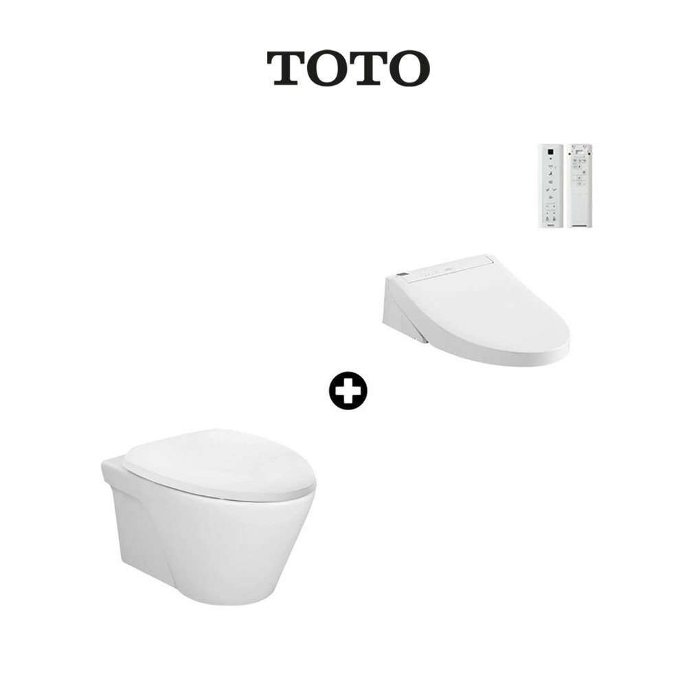 TOTO AVANTE Wall Hung Toilet Bowl CW822RJT2 with Washlet TCF24410ASG SET Shopee Singapore