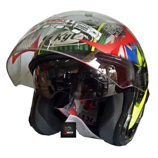 KYT HELM GALAXY SLIDE PHILIP ISLAND GP RACE CIRCUIT DOUBLE ...