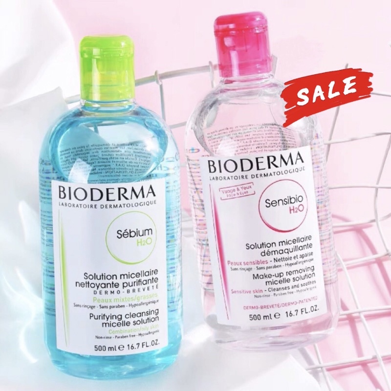 Bioderma Micellar Water Makeup Remover 500ml Sensibio/Sebium