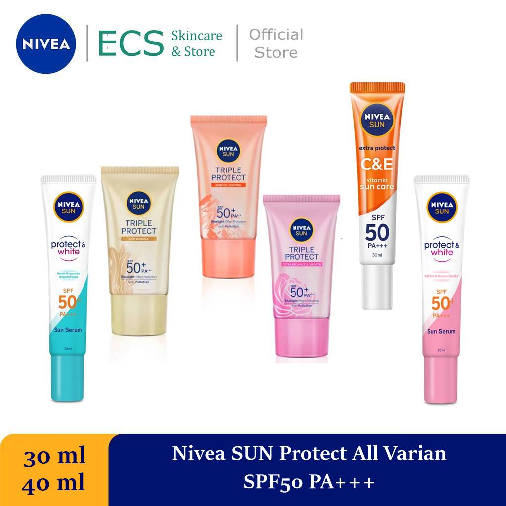 Nivea Sunscreen Face SPF50 PA+++ Sun Face Protect Series Instant Aura