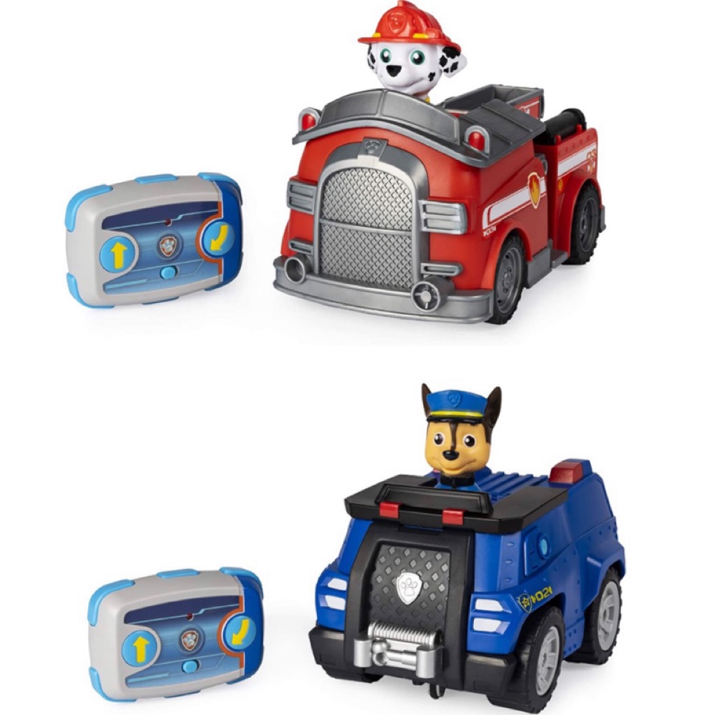 PAW Patrol, Chase or Marshall Remote Control RC Police Cruiser with 2