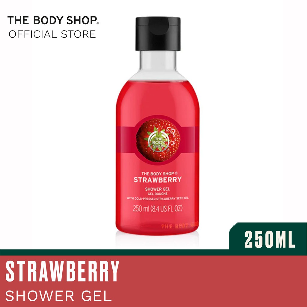 The Body Shop Strawberry Shower Gel (250ML) Shopee Singapore