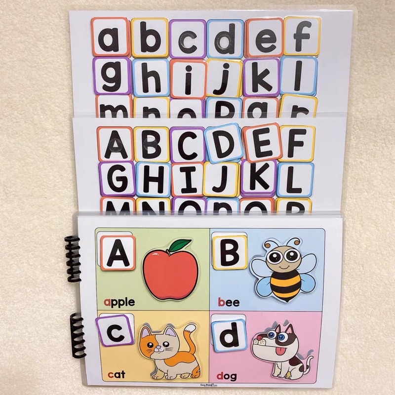 Phonic book alphabet matching letter/abc/Montessori Toy Toddler Early