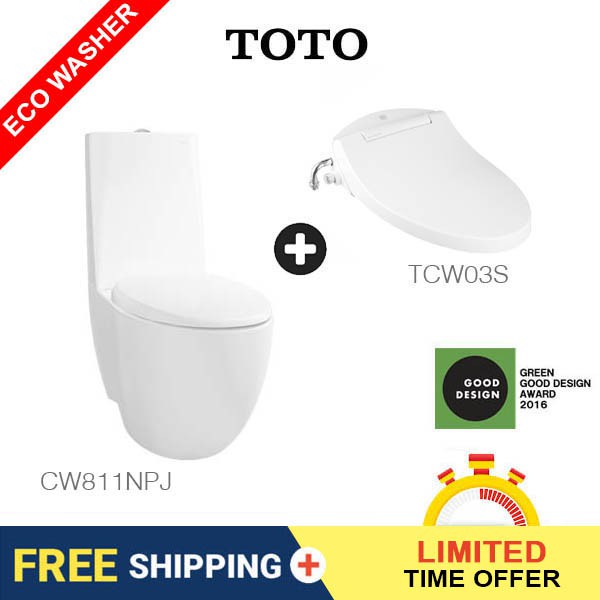 TOTO LE MUSE Close Coupled Toilet Bowl CW811 SET Shopee Singapore