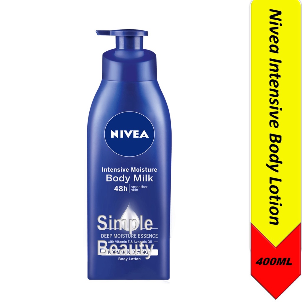 NIVEA Intensive Moisture Body Milk Body Lotion, 400ml Shopee Singapore