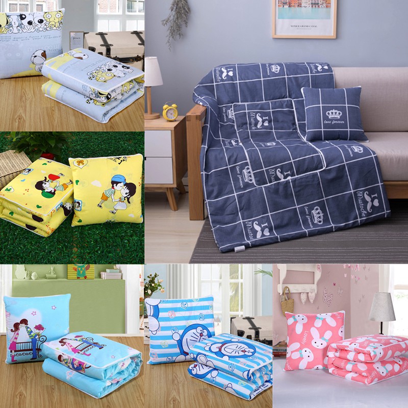 2 In 1 Cushion Pillow Blanket/ Selimut Tebal & Bantal
