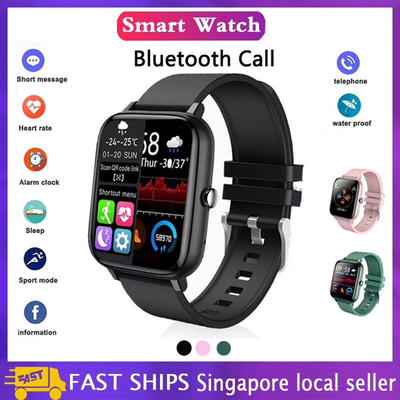 [SG Stock] Smart Watch Men's And Women's Fitness Tracker Bluetooth Call