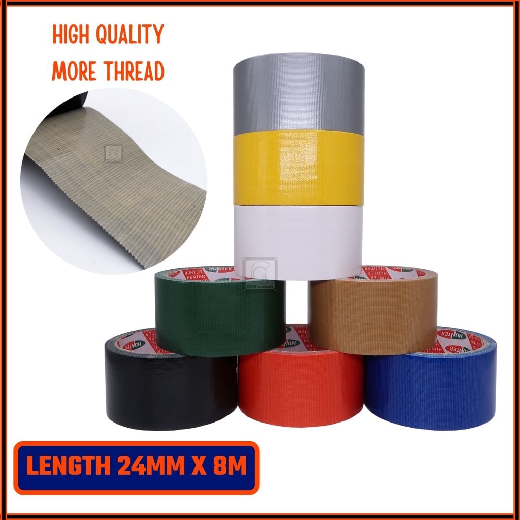 HUNTER Duct Tape 48mm Strong Cloth Tape Adhesives Tape Carpet Tape
