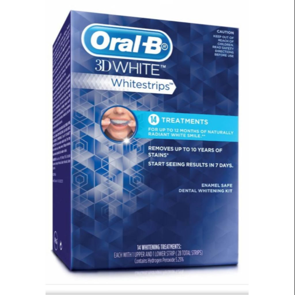 Oral B 3d White Teeth Whitening Strips 14 Treatments Teeth Poster