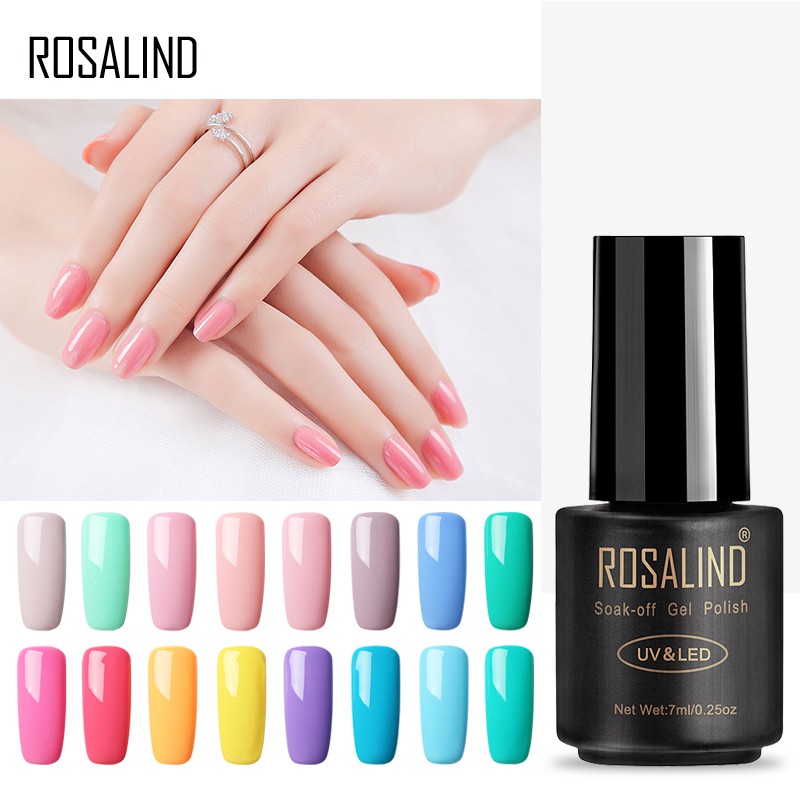 ROSALIND 7ML Pure Color 58 Colors 3145 UV Gel Nail Polish Longlasting