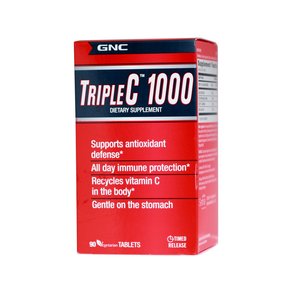 GNC Triple C 1000 (90 vegitabs) Shopee Singapore