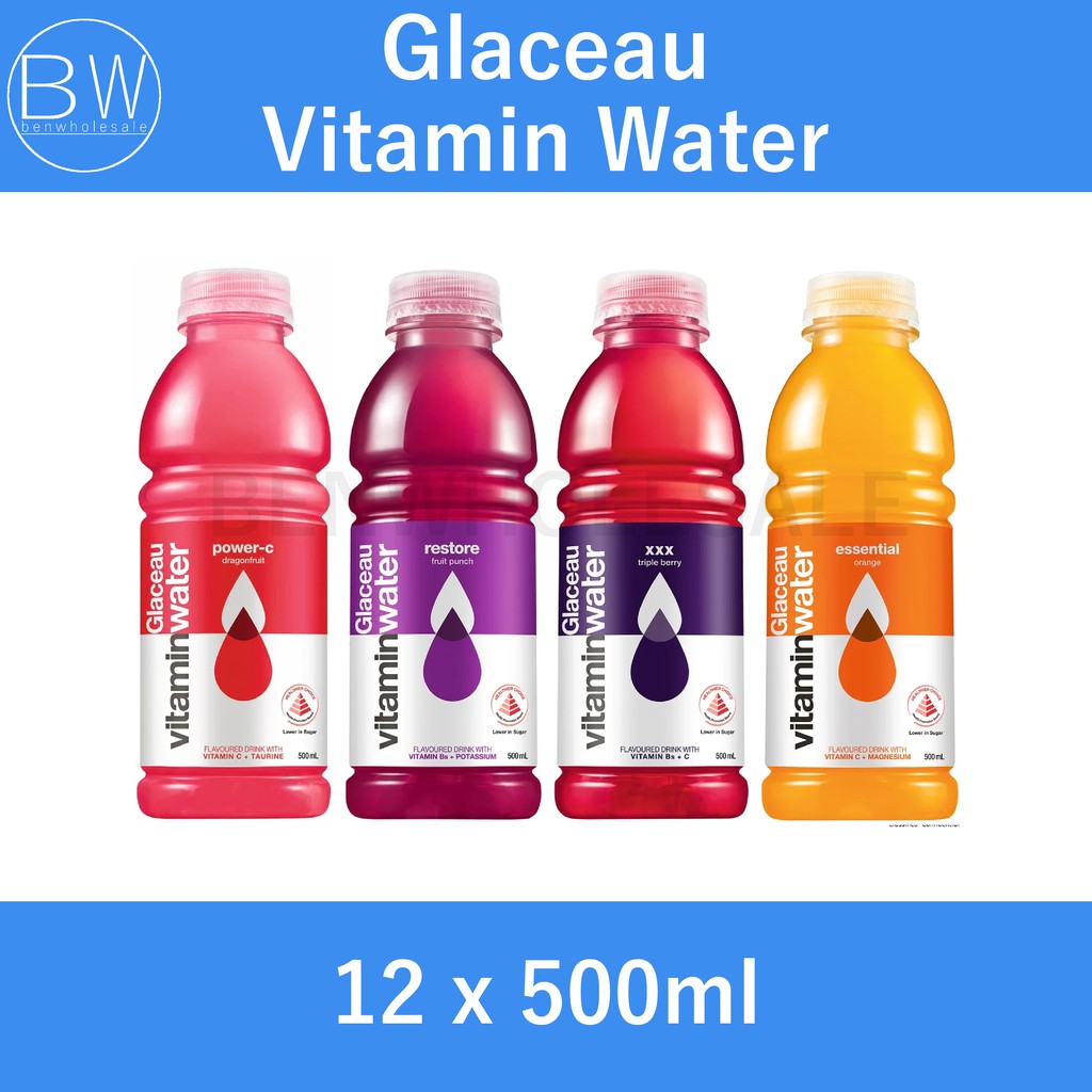 Glaceau Vitamin Water (12 x 500ml) Expiry Jan 2022 Shopee Singapore