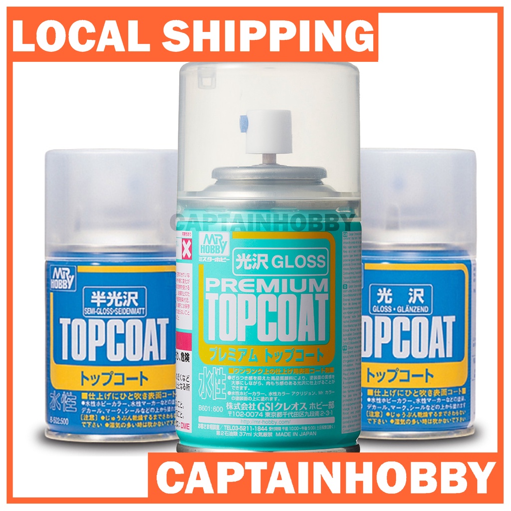 Mr. Hobby Mr.Top Coat GLOSS Clear Hobby Spray waterbased for Hobby