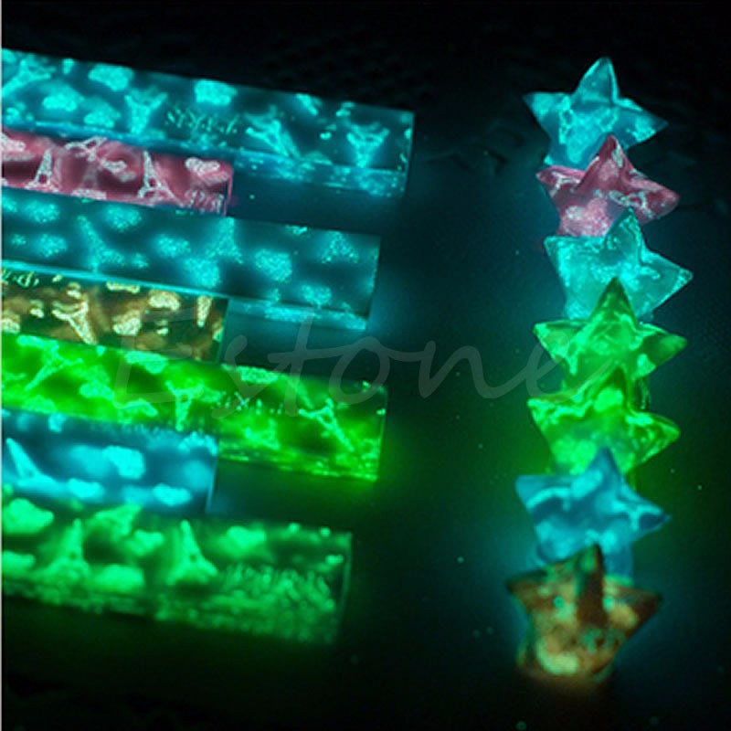 READY STOCK Glow In The Dark 210pcs DIY Folding Luminous Origami Star