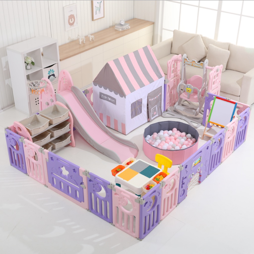 🏆Baby Play Yard🏆Indoor DIY Baby Playpen Fence Foldable Multifunctional
