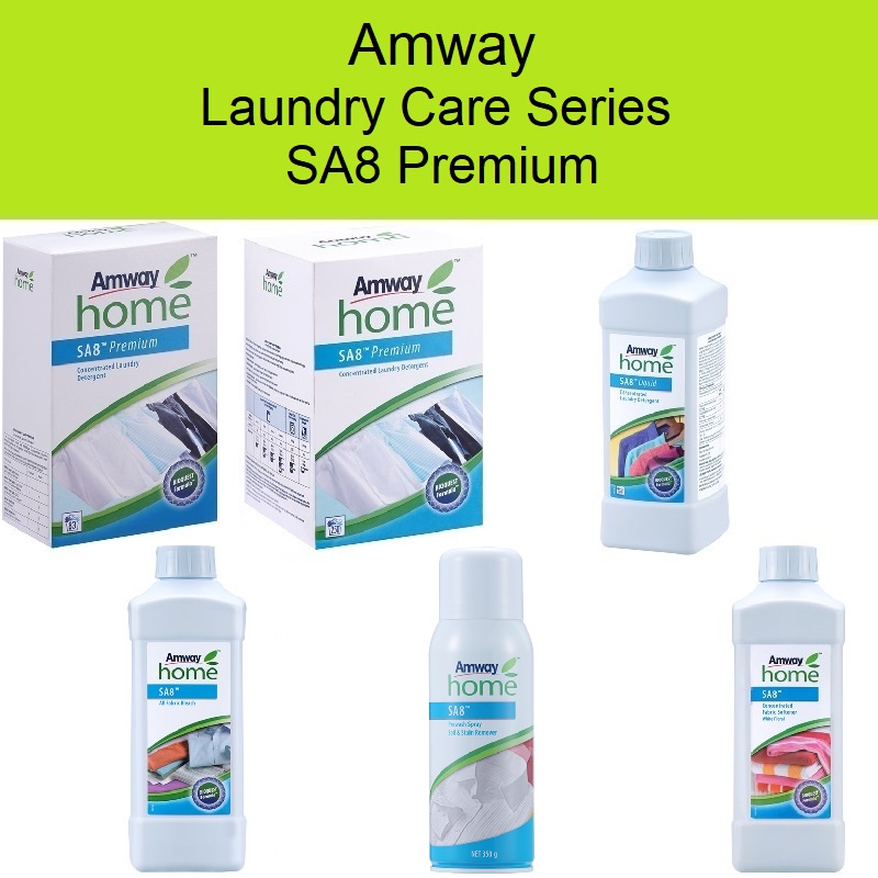 Amway SA8 Premium Laundry Detergent Liquid Powder Bleach Stain Remover