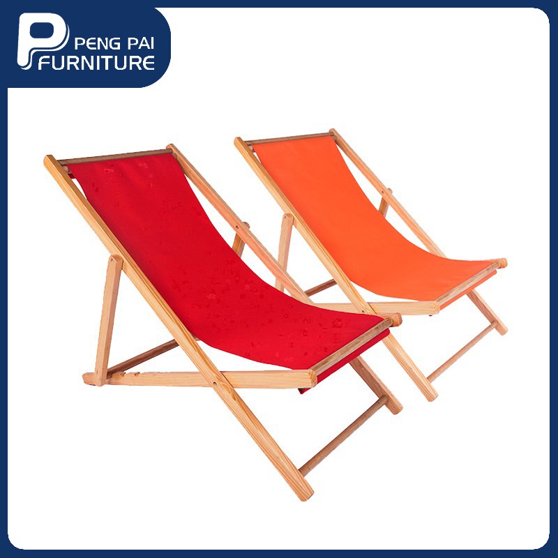 Solid Wood Folding Portable Chair Oxford Cloth Lunch Break