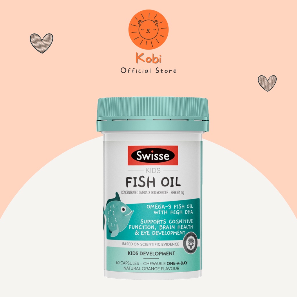 Swisse Kids Fish Oil 60 Capsules Shopee Singapore