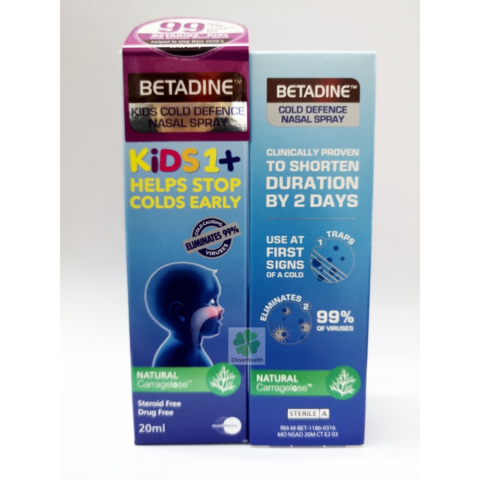 Betadine Cold Defense Nasal Spray Adult / Kids 20ml Shopee Singapore
