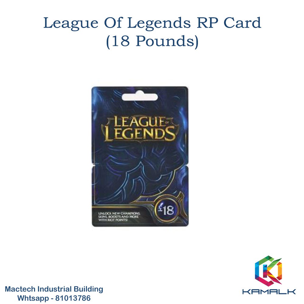 League Of Legends RP Card (18 Pounds) Shopee Singapore