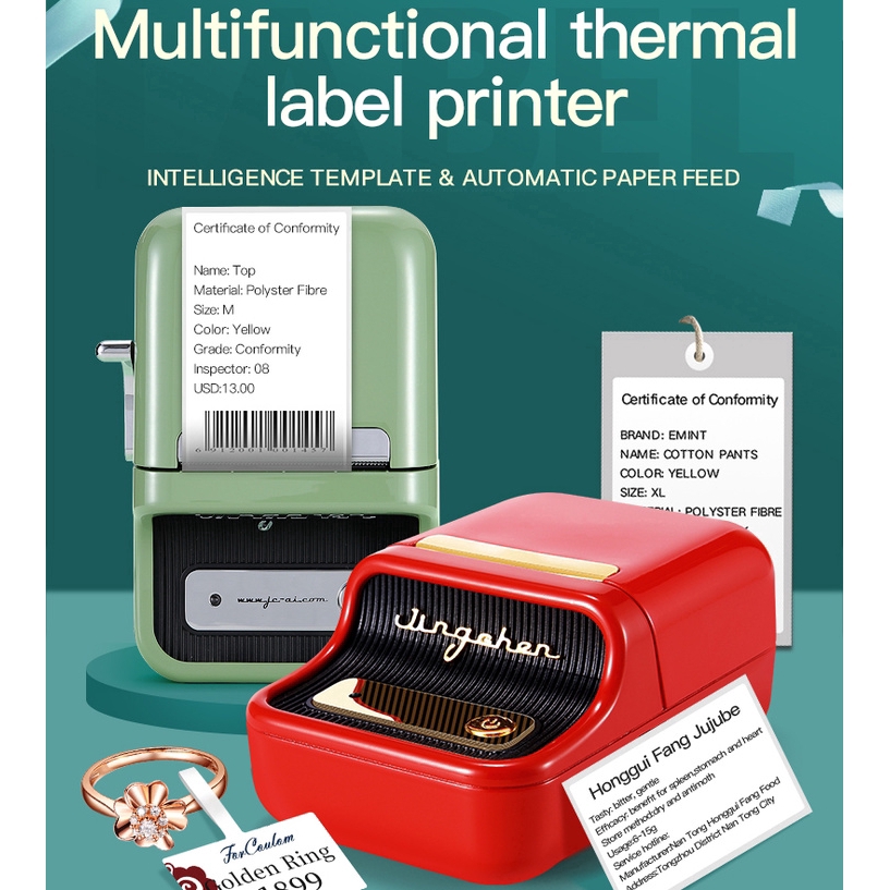 【Ready stock】Niimbot B21 Label Printer portable Bluetooth thermal