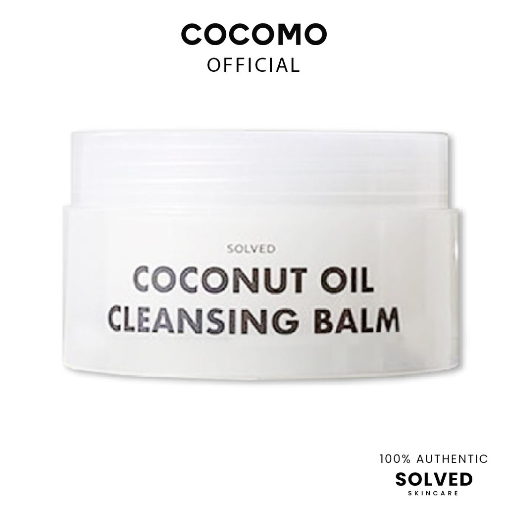 (Solved Skincare) Coconut Oil Cleansing Balm 86g Shopee