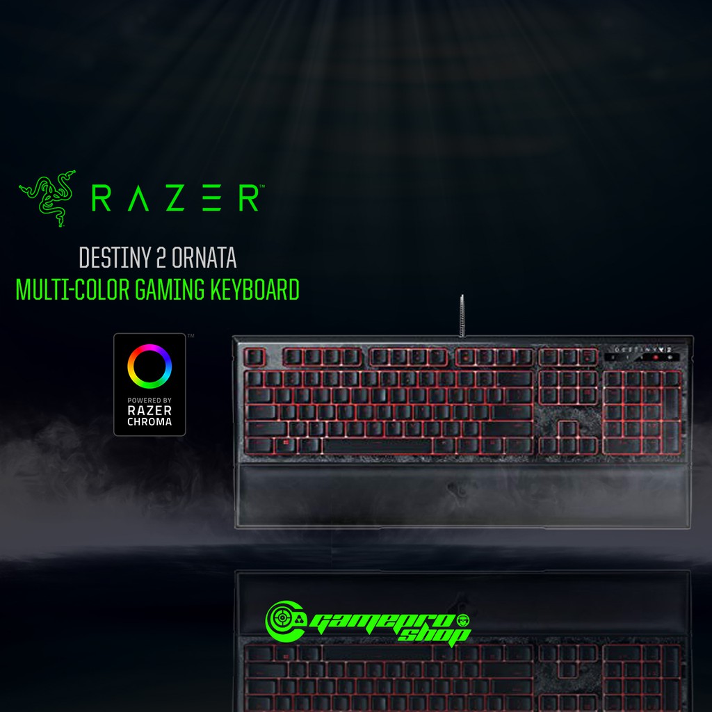 Destiny 2 Razer Ornata Chroma MultiColor Membrane Gaming Keyboard US Layout RZ0302043400