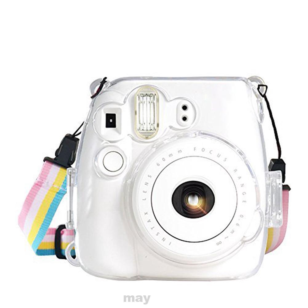 Clear Protective Camera Case w/ Strap Fits Polaroid Instax Mini 8/9