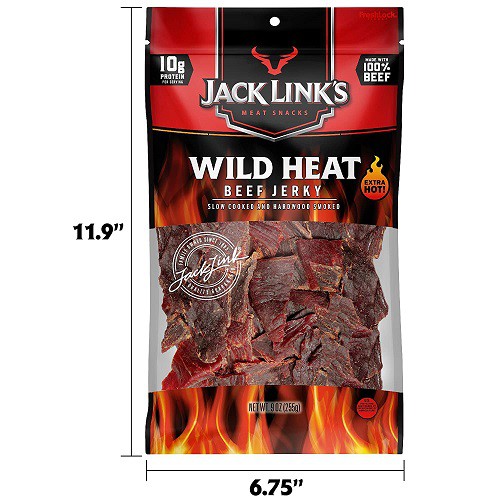 Best Before 10/21 Jack Link’s Beef Jerky, Wild Heat, 9 oz