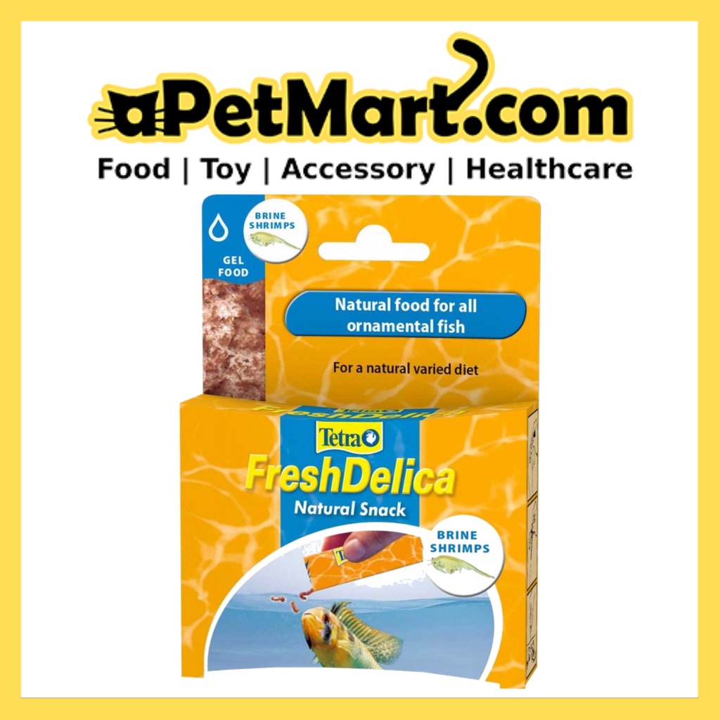 Tetra FreshDelica Brine Shrimps Gel Fish Food 48g Shopee Singapore