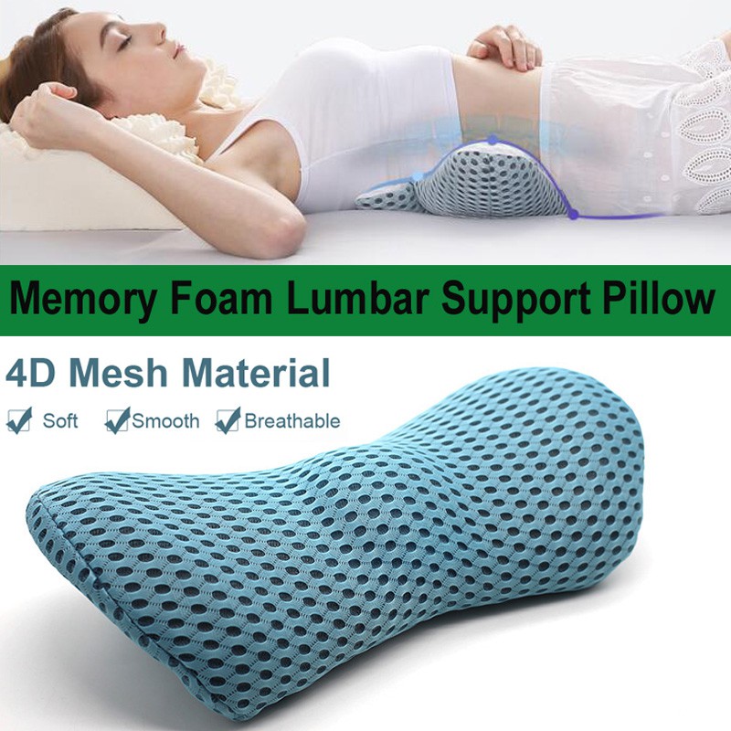 1PC Durable Stronger Lumbar Support Pillow For Sleeping Soft Memory