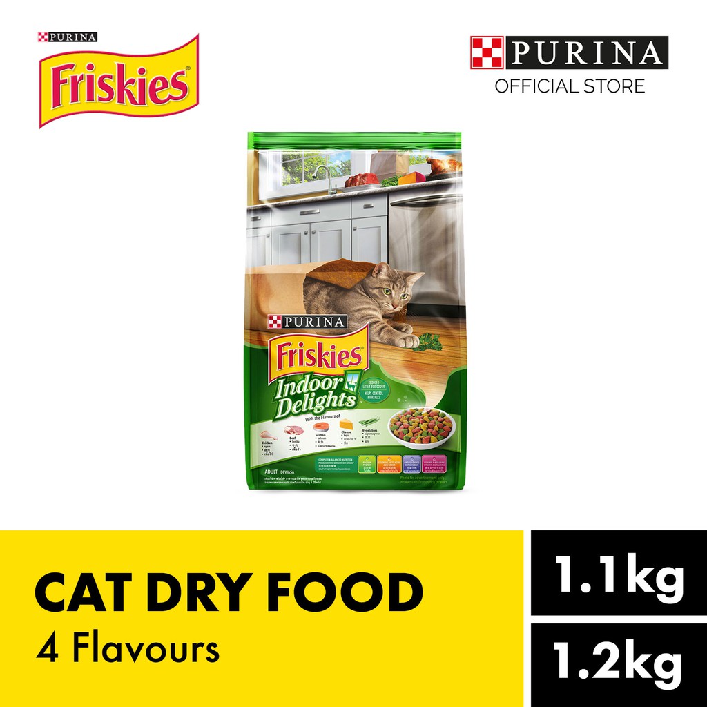 Friskies Cat Adult Dry Food 1.1kg/1.2kg (4 Flavours) Shopee Singapore