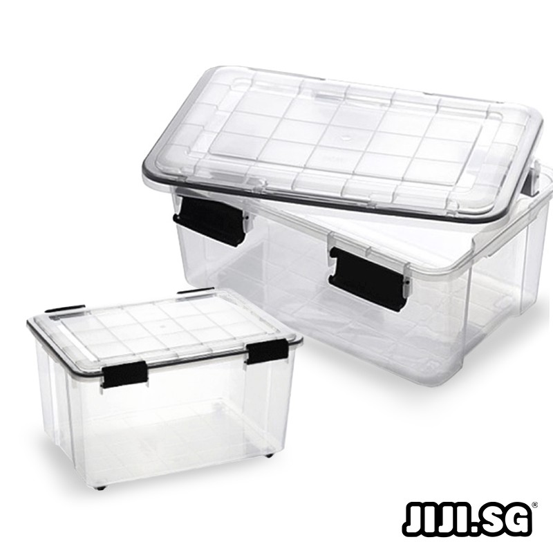 (JIJI.SG) SATRA Transparent Storage Box Storage Container / Stackable