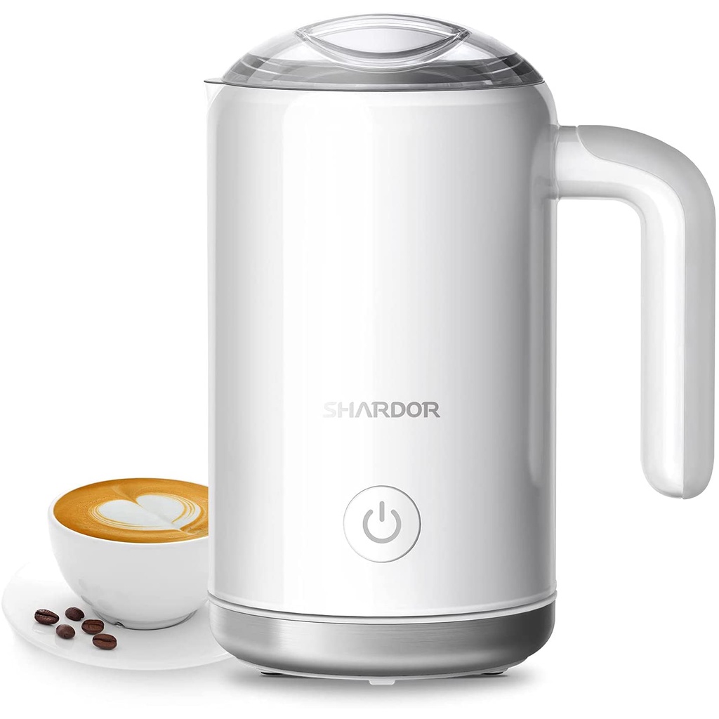 SHARDOR Milk Frother, 350ml AntiSplash Electric Milk Steamer, 3 in 1