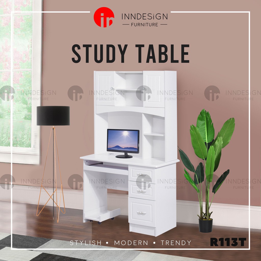 [LOCAL SELLER] Study Table/ Computer Table With Top Shelf Shopee