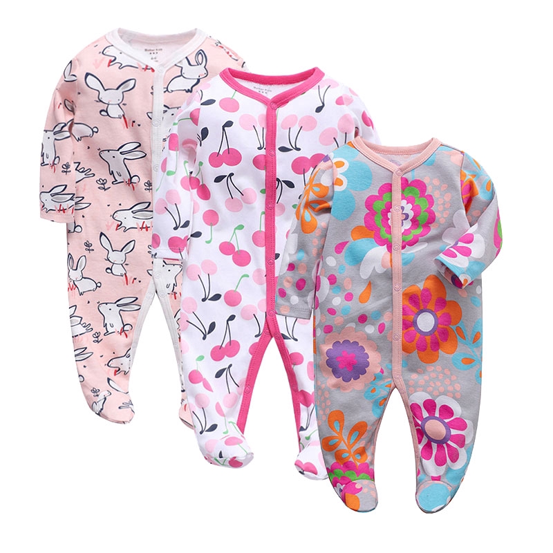 Baby Clothing girls Newborn Romper Footed Sleepsuit Cotton Baby Pajamas