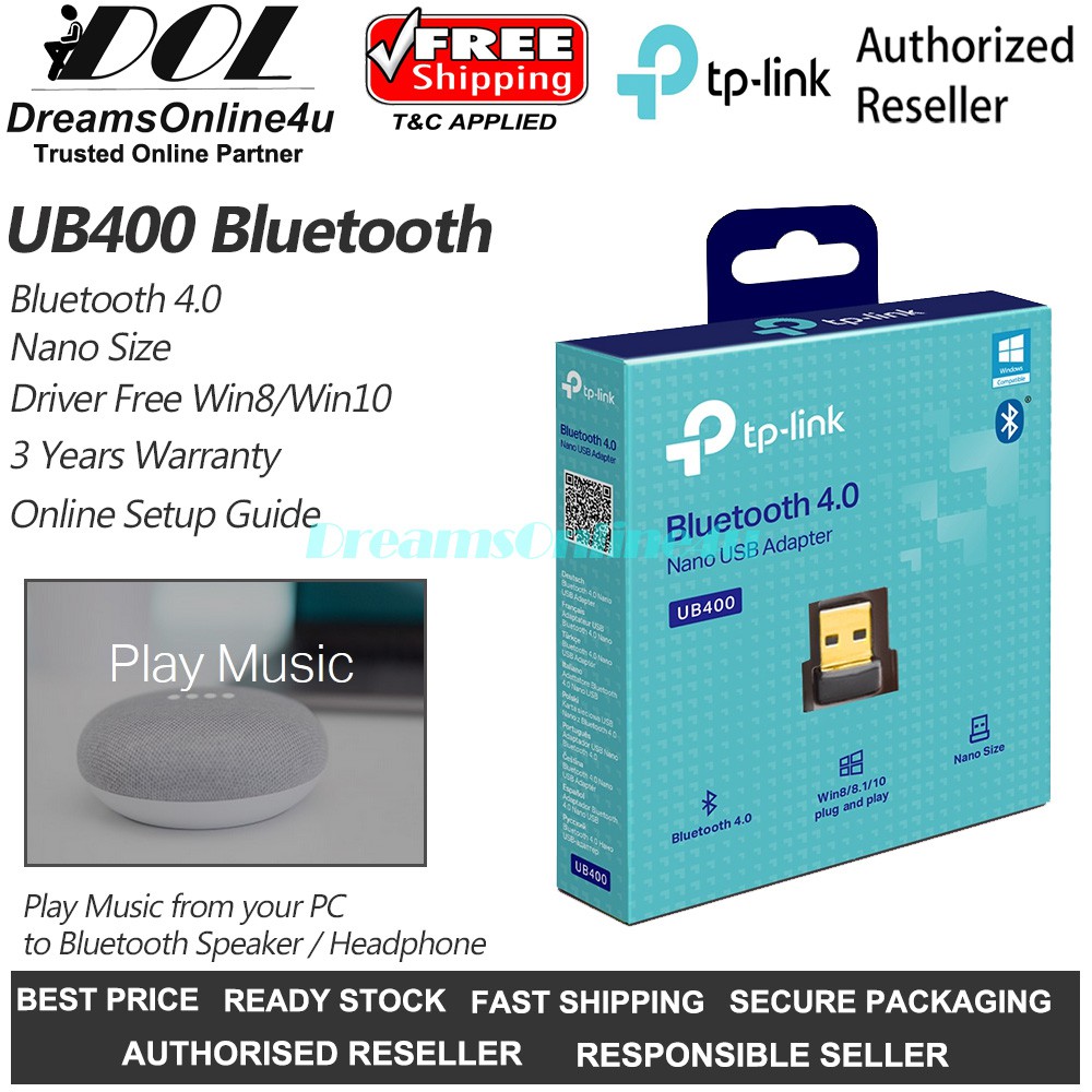 TPLink UB400 Bluetooth 4.0 Nano USB Adapter Dongle Driver