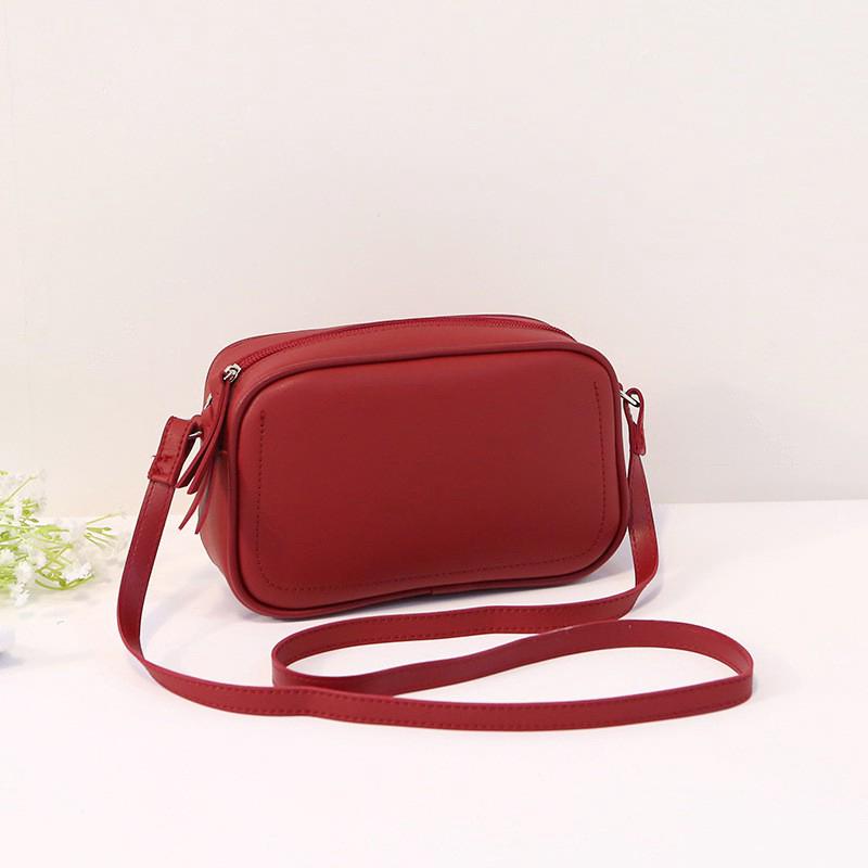 Women Simple Plain Korean Style Sling Bag Girls Ladies Shoulder Bag