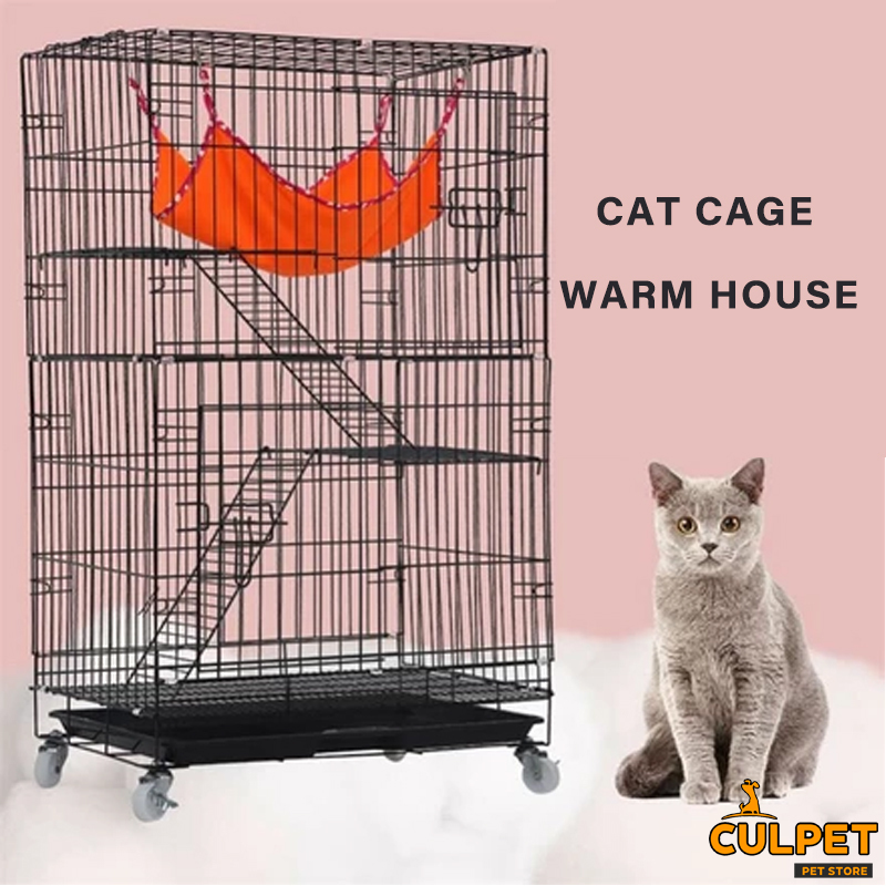 Cat Cage Villa Twostory Threestory Large Family Indoor Cat House Pet