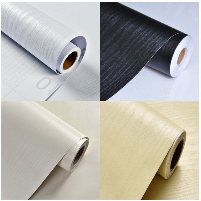 60cm/120cm White Wood Contact Paper Decorative Wood Film Faux Wood