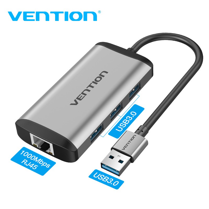 Vention Network Card 10M/100M/1000M USB to RJ45
