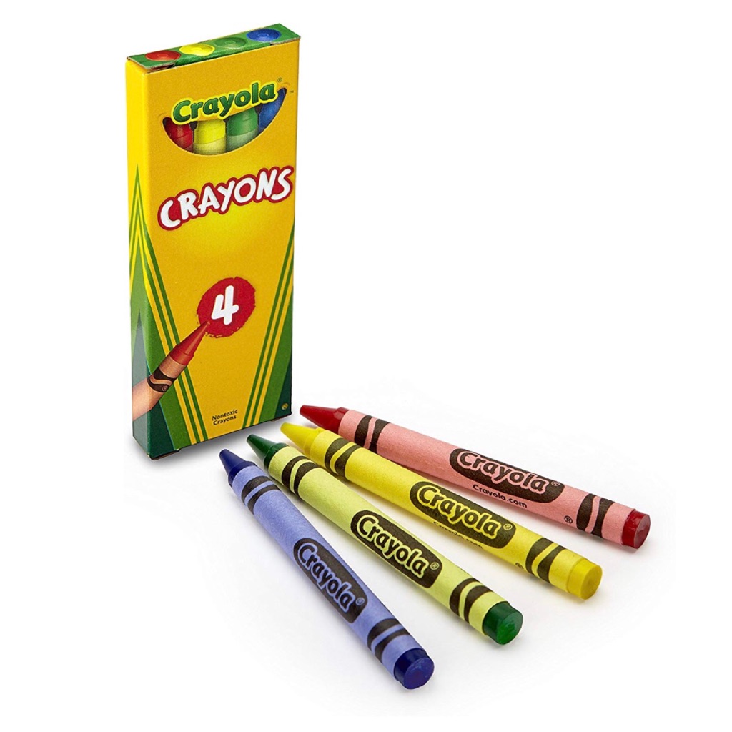 5 packs of Crayola Crayons, 4 Assorted Colors Shopee Singapore