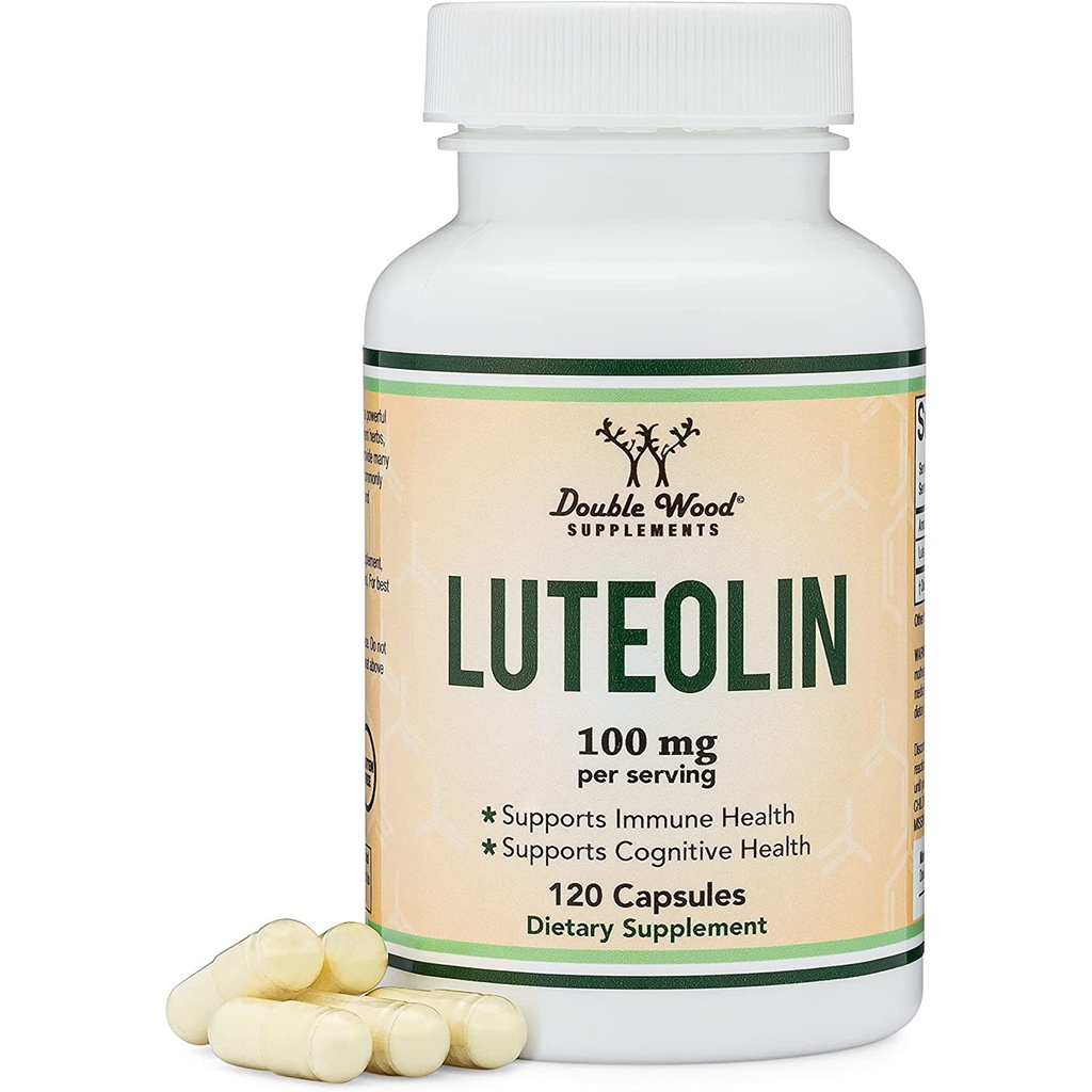 Double Wood Luteolin 100 mg 120 Capsules Immunity Brain Nervous System