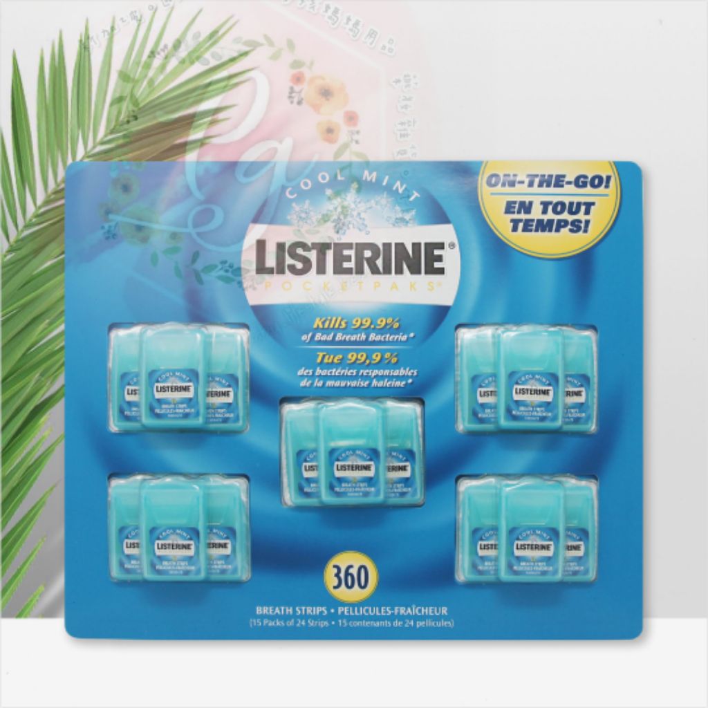 Listerine Cool mint pocketpaks 360 stripes Shopee Singapore
