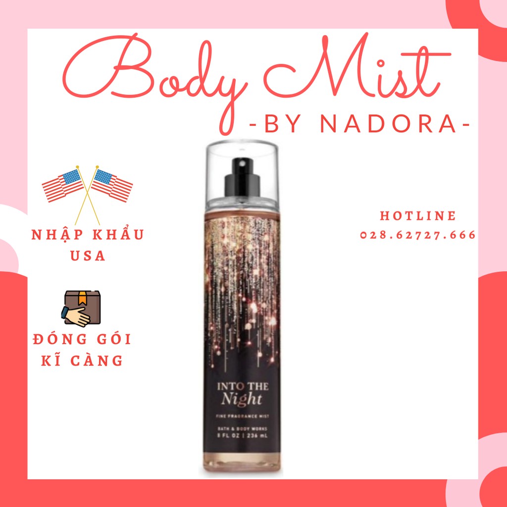 Bath And Body Works Body Spray Into The Night Body Mist (236ml