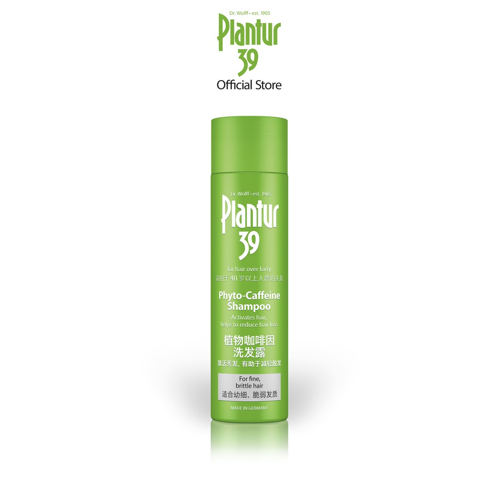 Plantur 39 PhytoCaffeine Shampoo for Fine and Brittle Hair (250ml) Women's Shampoo Against