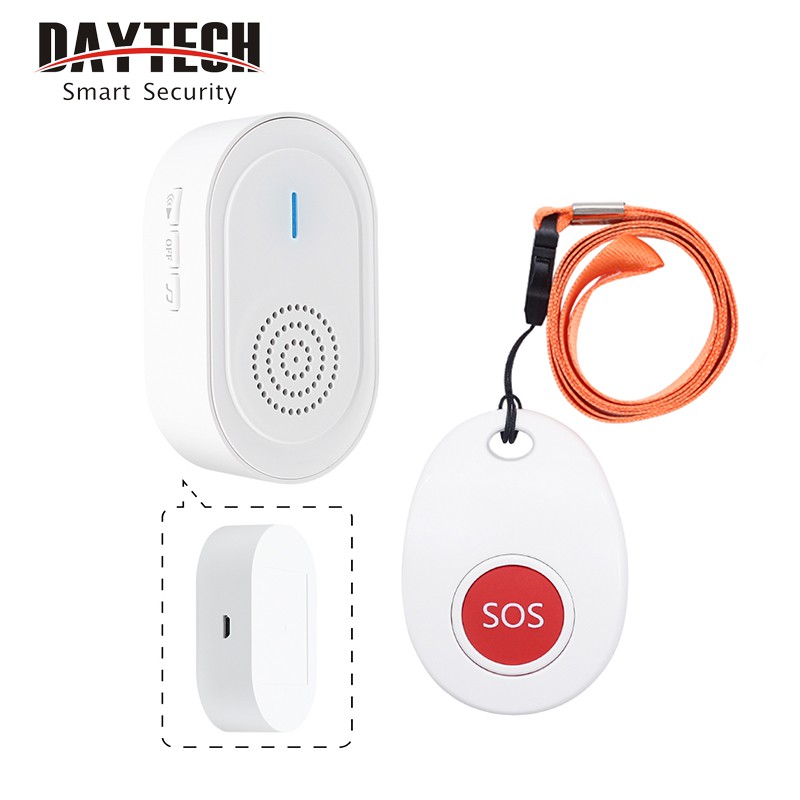 Daytech Caregiver Pager Emergency Help Alarm SOS Button For Elderly