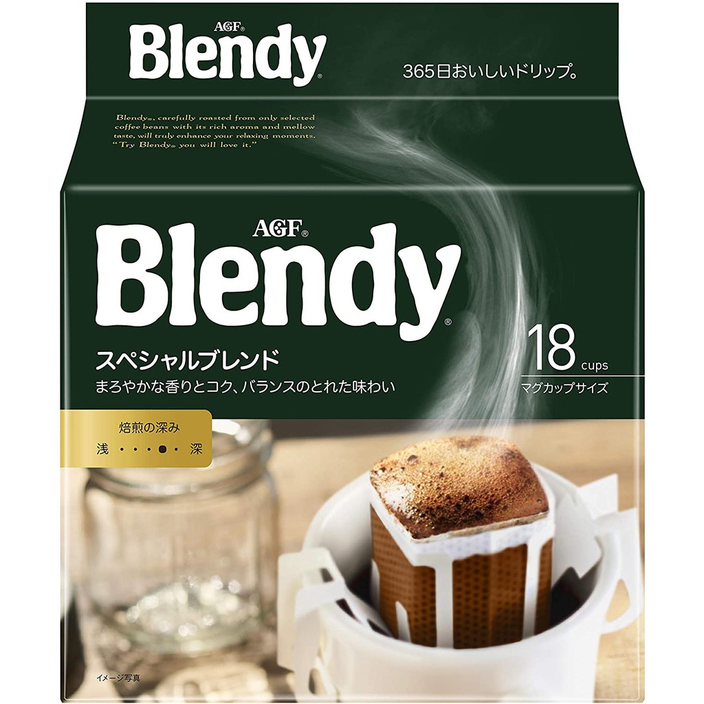 【Made in Japan】 AGF Blendy Regular Coffee Drip Pack Special Blend 18